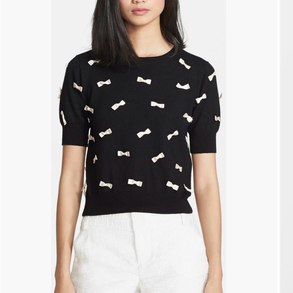 Alice & Olivia Bow Detail Sweater